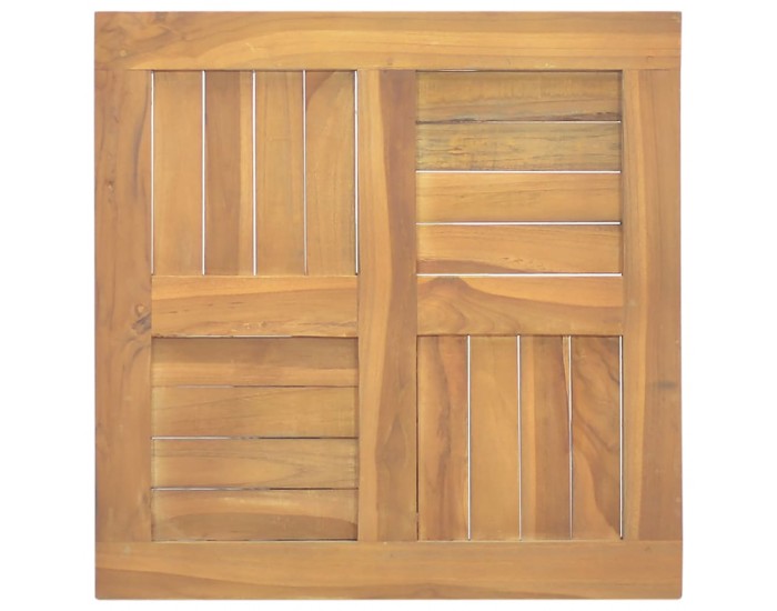 Sonata H Квадратен плот за маса, 50x50x2,5 см, тиково дърво масив