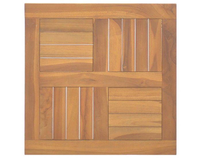 Sonata H Квадратен плот за маса, 50x50x2,5 см, тиково дърво масив