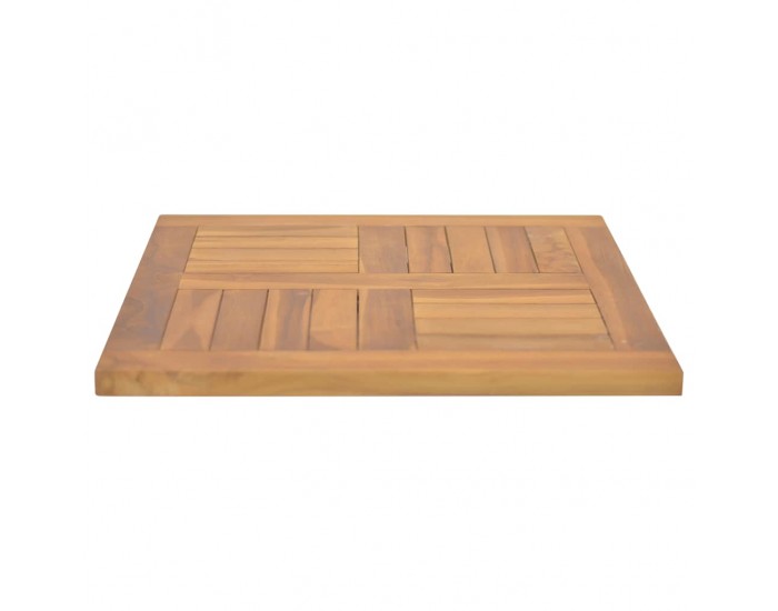 Sonata H Квадратен плот за маса, 50x50x2,5 см, тиково дърво масив