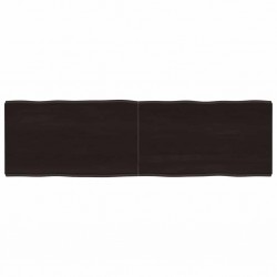 Sonata H Плот за маса тъмнокафяв 140x40x(2-4) см обработен масивен дъб - Piese pentru mese