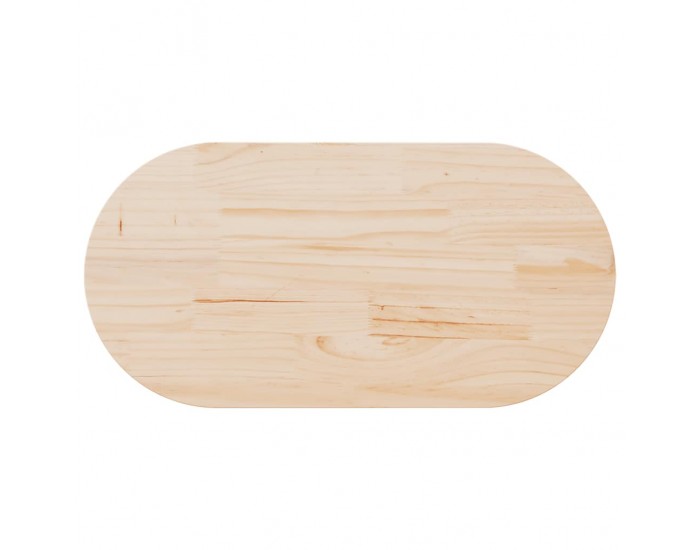 Sonata H Плот за маса 100x50x2,5 см, масивна дървесина, бор, овален