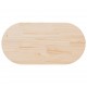 Sonata H Плот за маса 100x50x2,5 см, масивна дървесина, бор, овален