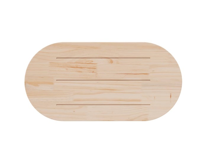 Sonata Blat de masă oval din lemn masiv de pin 100x50x2,5 cm