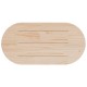 Sonata Blat de masă oval din lemn masiv de pin 100x50x2,5 cm