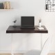 Sonata Blat masă, 80x50x(2-6) cm, maro, lemn tratat contur organic