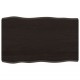 Sonata Blat masă, 80x50x(2-6) cm, maro, lemn tratat contur organic