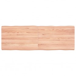 Sonata H Плот за маса светлокафяв 120x40x(2-6) см обработен масивен дъб - Piese pentru mese