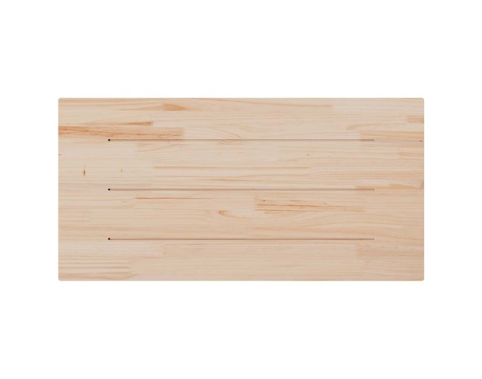 Sonata Blat de masă alb 110x55x2,5 cm lemn masiv de pin dreptunghiular