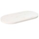 Sonata Blat de masă, alb, 60x30x2,5 cm, lemn masiv de pin, oval