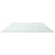 Sonata Blat masă alb 120x65cm 8mm sticlă securizată, design de marmură