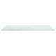 Sonata Blat masă alb 120x65cm 8mm sticlă securizată, design de marmură