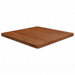 Sonata H Квадратен плот за маса, тъмнокафяв, 80x80x4 см, дъб масив - Piese pentru mese