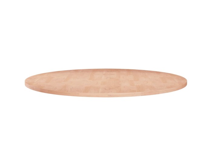 Sonata Blat de masă rotund, Ø60x1,5 cm, lemn masiv stejar netratat