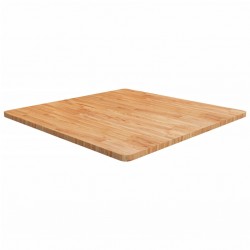 Sonata H Квадратен плот за маса, светлокафяв, 90x90x2,5 см, дъб масив - Piese pentru mese