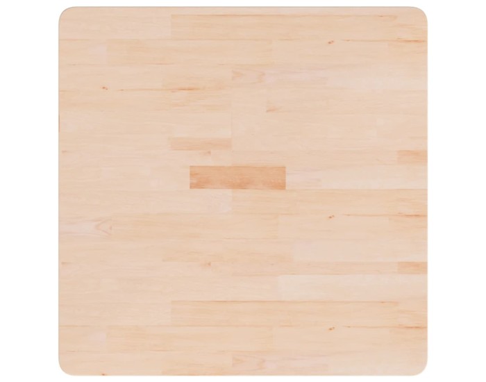 Sonata Blat de masă pătrat, 70x70x4 cm, lemn masiv stejar netratat