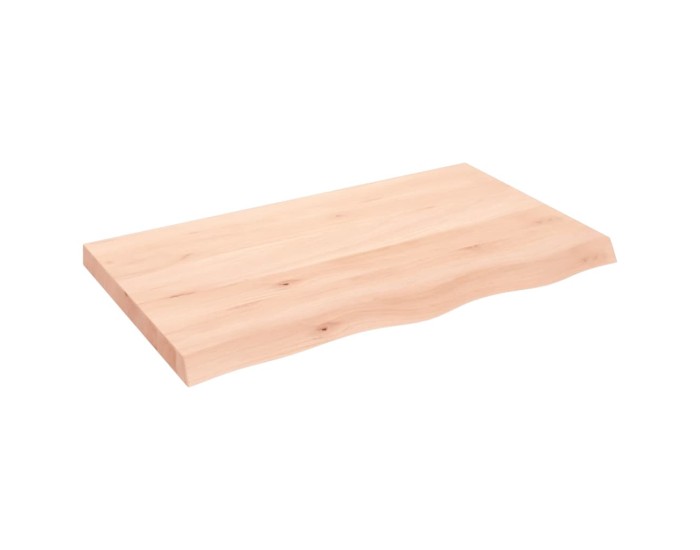 Sonata Blat de masă, 100x60x(2-6) cm, lemn masiv de stejar netratat