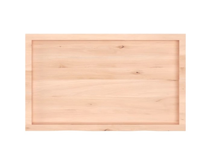 Sonata Blat de masă, 100x60x(2-6) cm, lemn masiv de stejar netratat