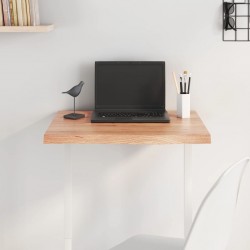 Sonata H Плот за маса светлокафяв 60x40x(2-4) см обработен масивен дъб - Piese pentru mese