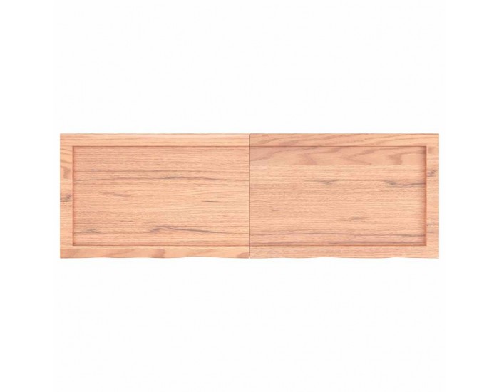 Sonata H Плот за маса светлокафяв 120x40x(2-6) см обработен масивен дъб