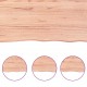 Sonata H Плот за маса светлокафяв 140x50x(2-4) см обработен масивен дъб