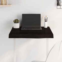 Sonata H Плот за маса тъмнокафяв 60x60x(2-6) см обработен масивен дъб - Piese pentru mese