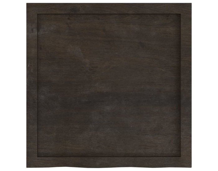 Sonata Blat de masă maro 60x60x(2-6) cm, lemn masiv stejar tratat