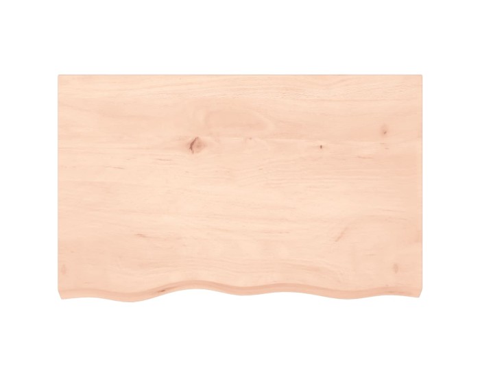 Sonata Blat de masă, 80x50x(2-4) cm, lemn masiv de stejar netratat