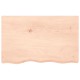 Sonata Blat de masă, 80x50x(2-4) cm, lemn masiv de stejar netratat