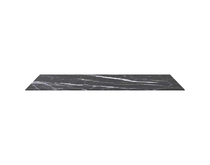 Sonata Blat masă negru 120x65 cm 8mm sticlă securizată design marmură
