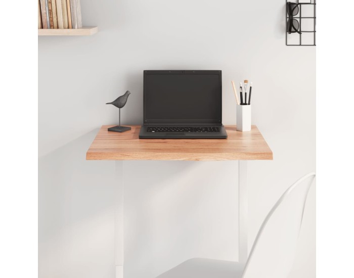 Sonata Blat de masă maro deschis 60x50x2 cm, lemn masiv stejar tratat