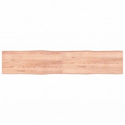 Sonata H Плот за маса светлокафяв 200x40x(2-6) см обработен масивен дъб - Piese pentru mese