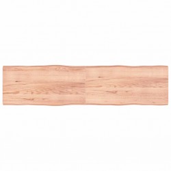 Sonata H Плот за маса светлокафяв 200x50x(2-6) см обработен масивен дъб - Piese pentru mese