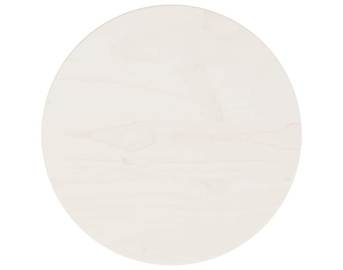 Sonata Blat de masă rotund, alb, Ø30x3 cm, lemn masiv de pin