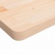 Sonata H Квадратен плот за маса, 90x90x4 см, необработен дъб масив
