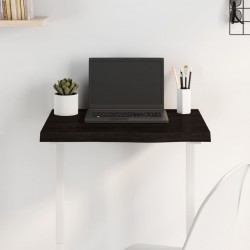 Sonata H Плот за маса тъмнокафяв 60x40x(2-4) см обработен масивен дъб - Piese pentru mese