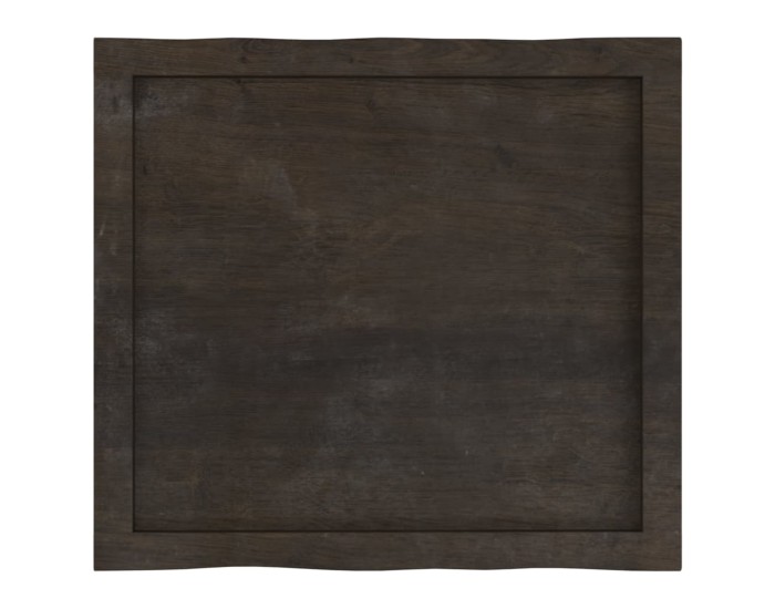 Sonata Blat masă, 60x50x(2-6) cm, maro, lemn tratat contur organic