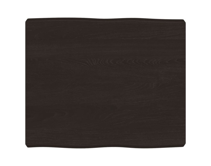Sonata Blat masă, 60x50x(2-6) cm, maro, lemn tratat contur organic
