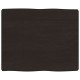 Sonata Blat masă, 60x50x(2-6) cm, maro, lemn tratat contur organic