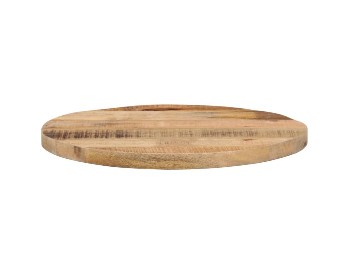 Sonata Blat de masă rotund, Ø 50x3,8 cm, lemn masiv de mango brut