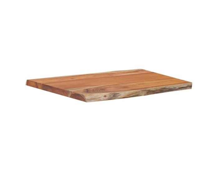 Sonata Blat masă 70x60x2,5cm dreptunghiular lemn acacia contur natural
