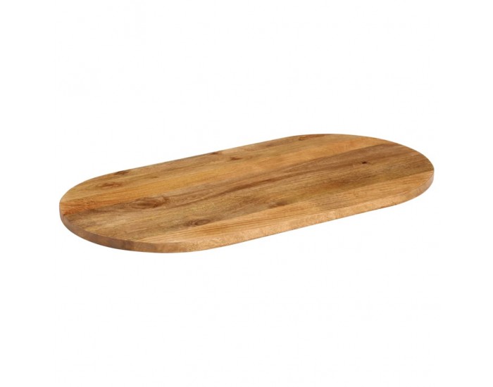 Sonata H Плот за маса, 80x40x2,5 см, овален, масивно дърво манго