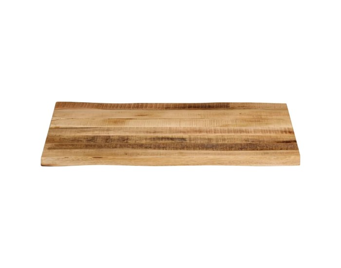 Sonata Blat de masă contur natural 70x60x2,5 cm lemn masiv mango brut