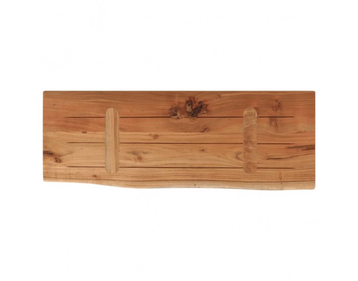 Sonata H Стенен рафт, 80x30x3,8 см, правоъгълен, масив акация, жив ръб