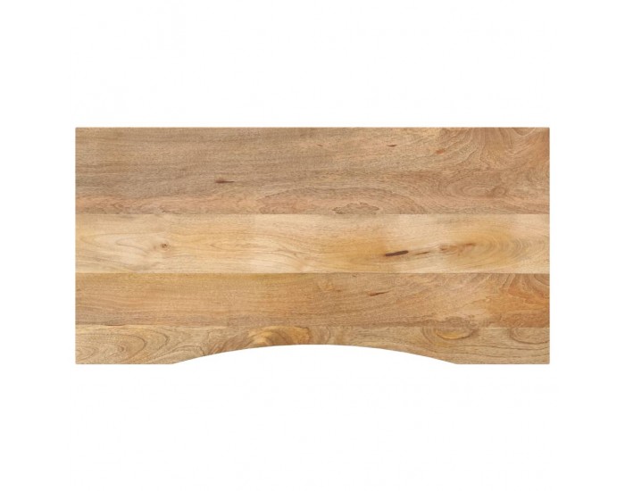 Sonata H Плот за бюро с извивка 120x50x2,5 см грубо мангово дърво масив