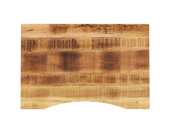 Sonata Blat birou cu decupaj curbat 80x50x2,5 cm lemn masiv mango brut