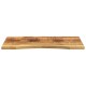 Sonata Blat birou cu decupaj curbat 80x50x2,5 cm lemn masiv mango brut