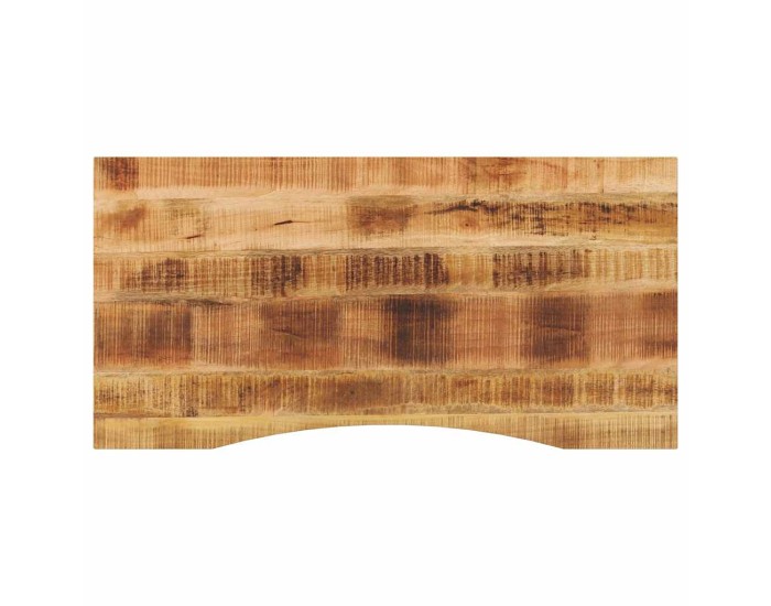 Sonata Blat birou cu decupaj curbat 140x50x2,5cm lemn masiv mango brut