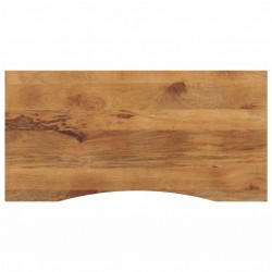 Sonata H Плот за бюро с извивка 110x50x2,5 см грубо мангово дърво масив - Piese pentru mese