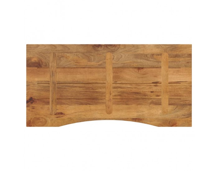 Sonata H Плот за бюро с извивка 110x50x2,5 см грубо мангово дърво масив