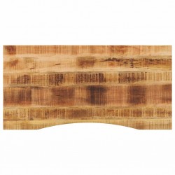 Sonata H Плот за бюро с извивка 110x50x2,5 см грубо мангово дърво масив - Piese pentru mese